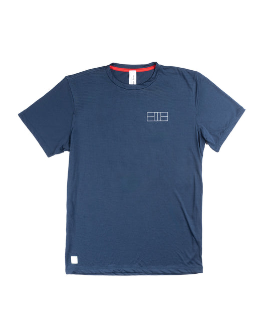 Pickleball Court Men's Performance Shirt - Navy