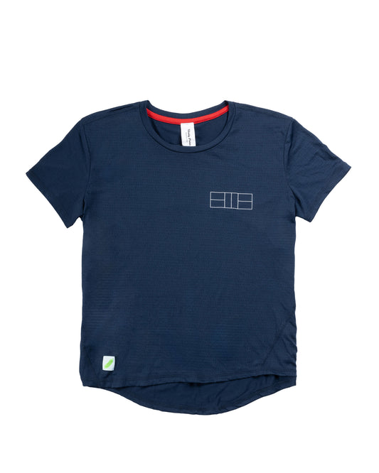 Pickleball Court Women's Performance Shirt - Navy