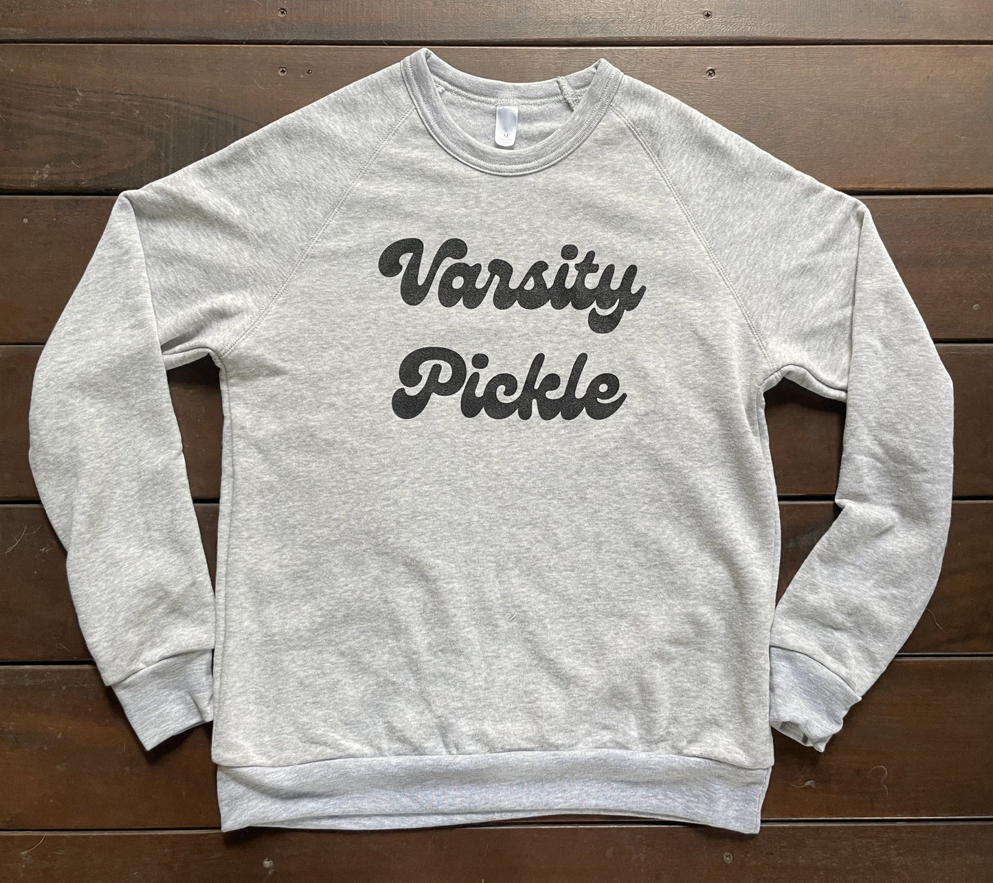 Varsity Grey Pickleball Sweatshirt (Unisex)