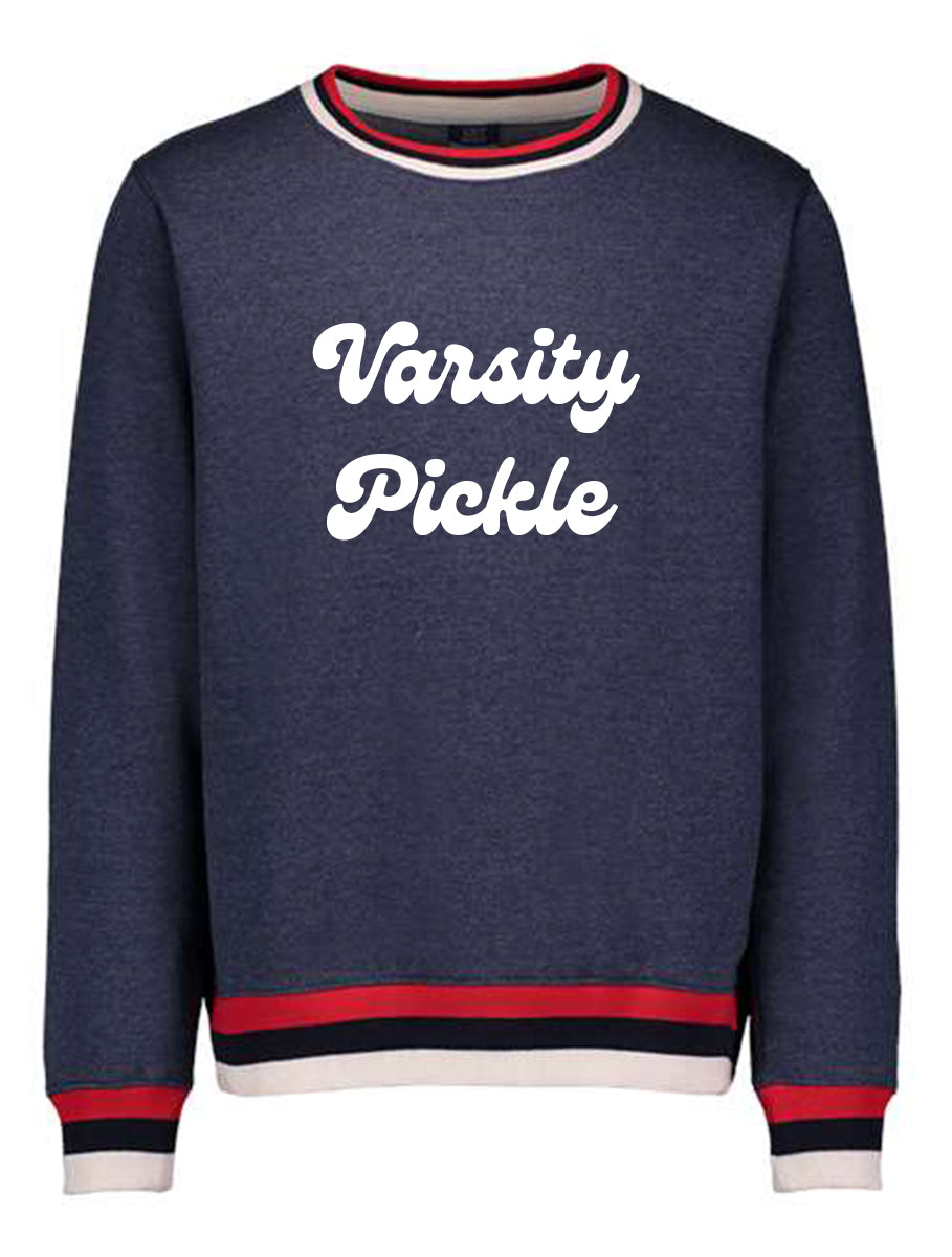 Oversized Vintage Varsity Pickleball Sweatshirt