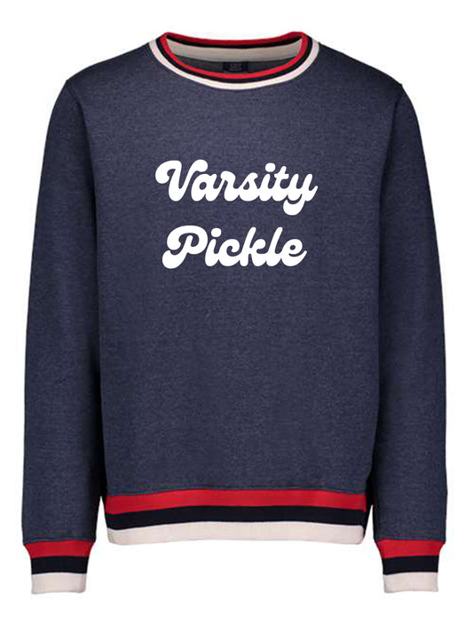 Oversized Vintage Varsity Pickleball Sweatshirt