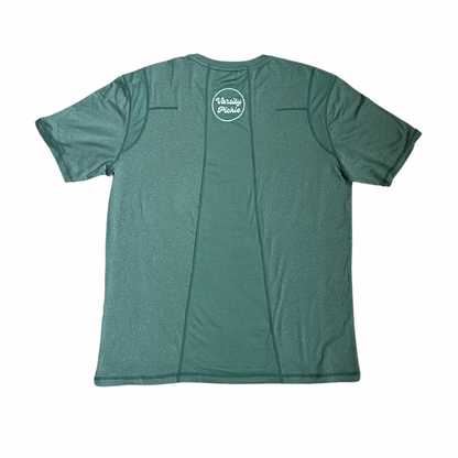 Pickleball Court Men's Performance Shirt - Heather Green