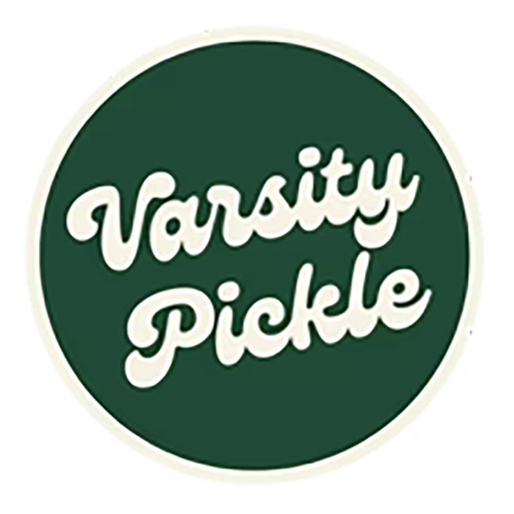 Vintage emblem pickle ball logo