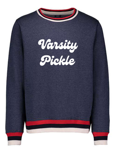 Oversized Vintage Varsity Pickleball Sweatshirt 